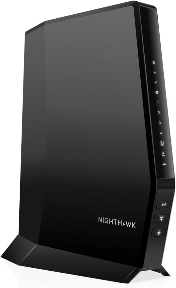 NETGEAR Nighthawk Cable Modem + WiFi 6 Router Combo with 90-day Armor Subscription (CAX30S) - Compatible with Major Cable Providers incl. Xfinity, Spectrum, Cox - AX2700 (Up to 2.7Gbps) - DOCSIS 3.1