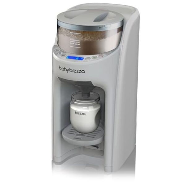 Baby Brezza New and Improved Formula Pro Advanced Formula Dispenser Machine - Automatically Mix a Warm Formula Bottle Instantly - Easily Make Bottle with Automatic Powder Blending, Grey