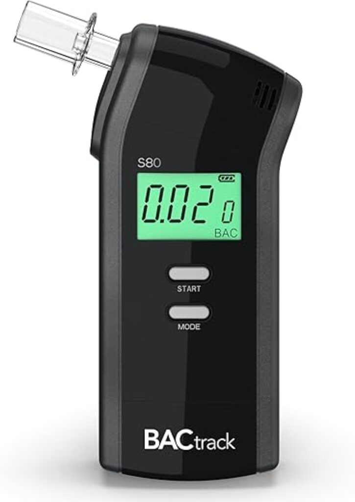 BACtrack S80 Breathalyzer | Professional-Grade Accuracy | DOT & NHTSA Approved | FDA 510(k) Cleared | Portable Breath Alcohol Tester for Personal & Professional Use