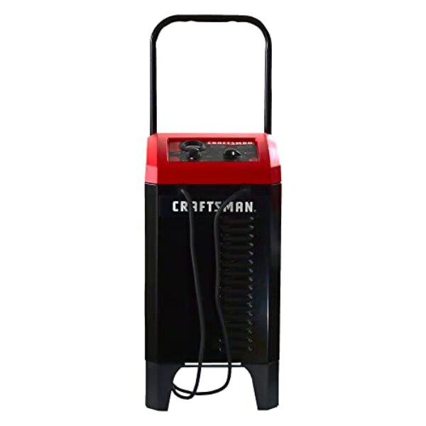 CRAFTSMAN 2-in1 Wheeled Battery Charger and Jump Starter, CMXCESM233 - Manual Timer-Controlled, 250 Cranking Amps, 6/12 Volt for Car, SUV, Truck, and Boat Batteries