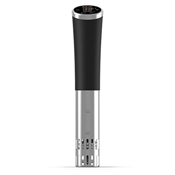 Instant Pot Accu Slim Sous Vide 800W Precision Cooker,Immersion Circulator,Ultra-Quiet Fast-Heating with Big Touchscreen Accurate Temperature and Time Control,Waterproof