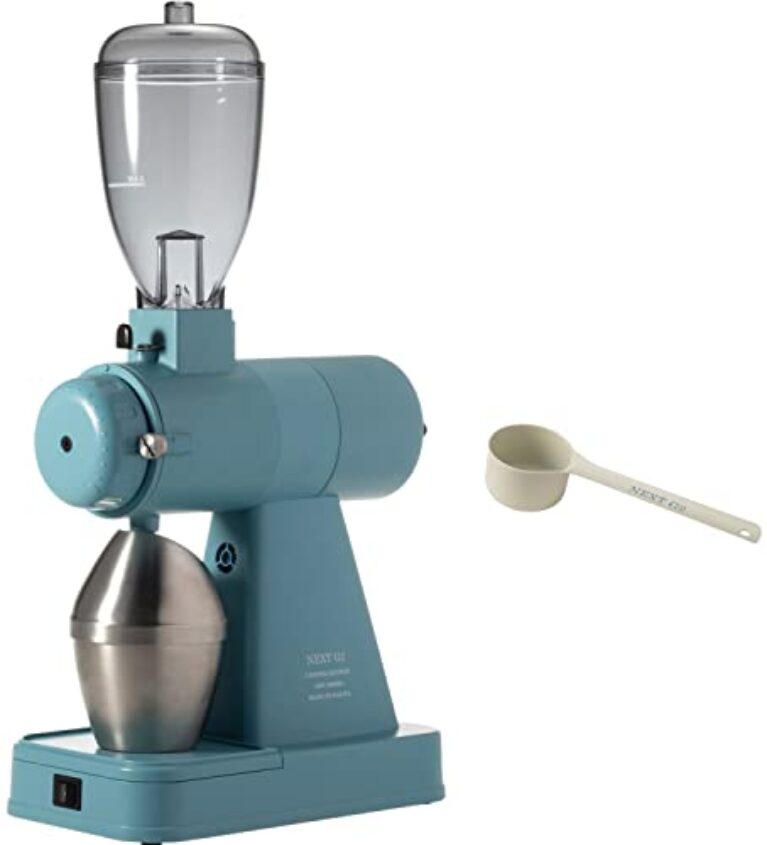 Kalita Next G2 Coffee Grinder, Aqua Blue, Measuring Cup Included, Limited Color