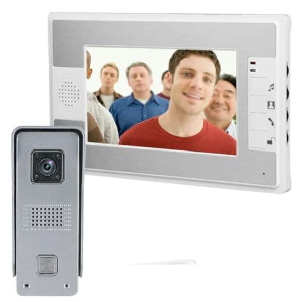 LLLSSS Video Intercom System Wired Video Doorbell Camera Kits Support Unlock Intercom for Home Office Apartment