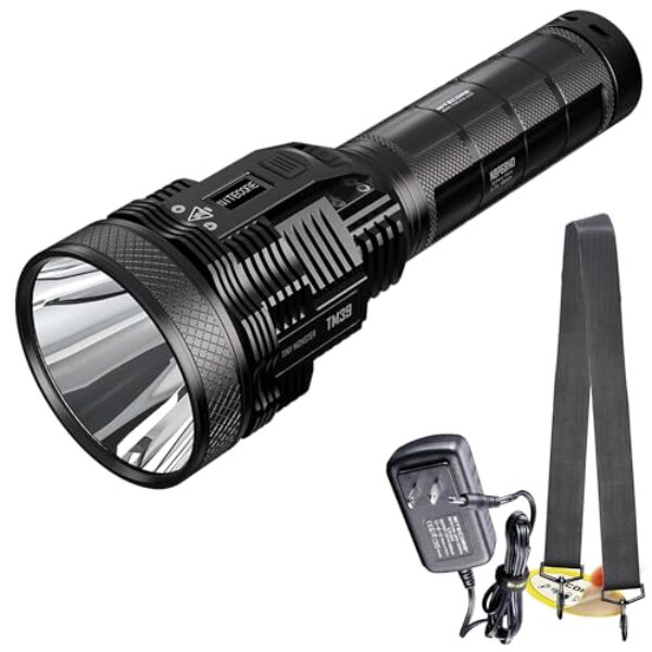 Nitecore TM39 Extreme Long Throw Flashlight, 5200 Lumen LED High Lumen 1640 Yard Beam Rechargeable with Digital Display