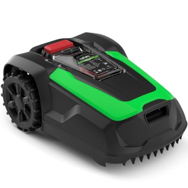 SOYUS Robot Lawn Mower, Automatic Robot Mower APP Controlled with Schedule, Self-Charging, Bluetooth/Wi-Fi Connected Robotic Lawn Mowers, Covers up to 1/3 Acre (15069 sq ft)