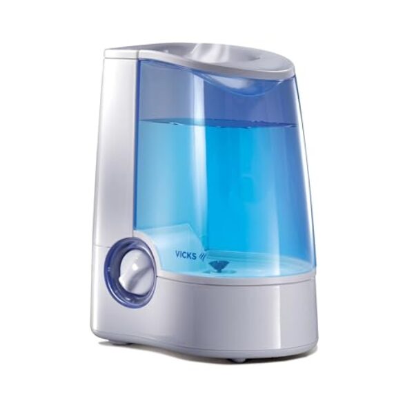 Vicks Warm Mist Humidifier Small to Large Room for Baby, Kids and Adults, 1 Gallon Tank