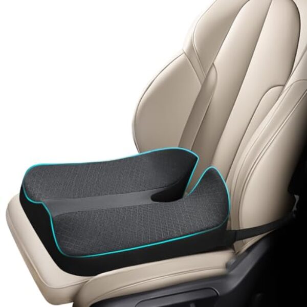 anzhixiu Heightening Truck Seat Cushion for Broader Vision, Car Seat Cushion for Car Seat Driver Truck Driver, Sciatica Pain Relief Pillow Tailbone Pain Relief Cushion for Long Time Driving