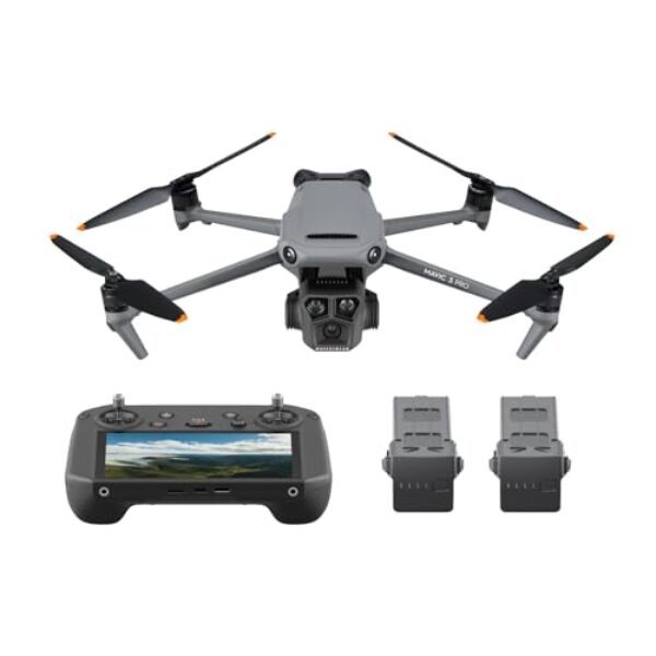 DJI Mavic 3 Pro Fly More Combo with DJI RC Pro (High-Bright Screen), 4/3 CMOS Hasselblad Camera, 3 Intelligent Flight Batteries, Charging Hub, FAA Remote ID Compliant, 4K Camera Drone for Adults