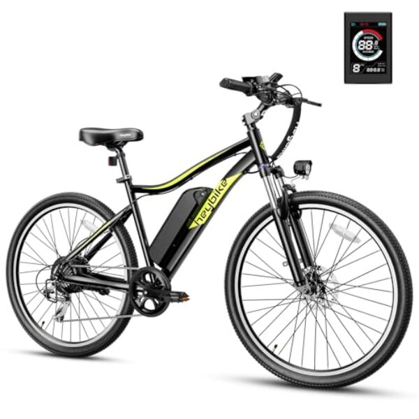 Heybike Race Max Electric Bike for Adults with 500W Motor, 22mph Max Speed, 600WH Removable Battery Ebike, 27.5" Electric Mountain Bike with 7-Speed and Front Suspension