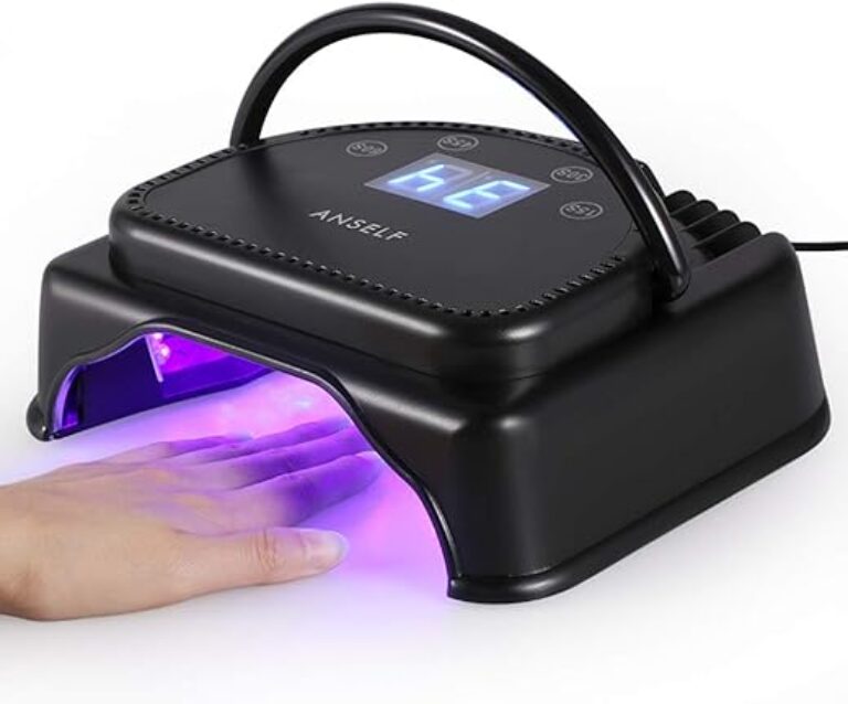 Anself 64W Pro LED Gel Nail Dryer Curing Lamp Nail Polish Machine 110-240V With Lifting Handle Touch Sensor LCD Screen