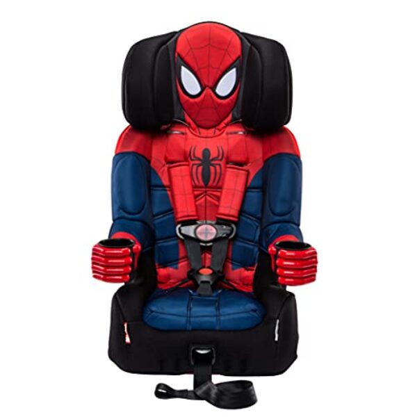 KidsEmbrace Marvel Spider-Man 2-in-1 Forward-Facing Booster Car Seat LATCH | 5-Point Harness Booster 22-65lbs converts to Belt-Positioning Booster 40-100lbs | Adjustable