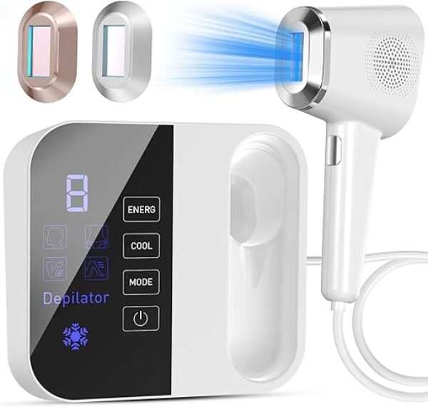 OPT Laser Hair Removal Device Pro, 3 in 1 Beauty Salon Grade Home Hair Remover Device with Cooling System, IPL Body Painless Laser Hair Removal for Face Armpits Arms Legs Bikini Line, Women and Men