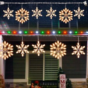 100 Count Waterproof Christmas Snowflake Lights