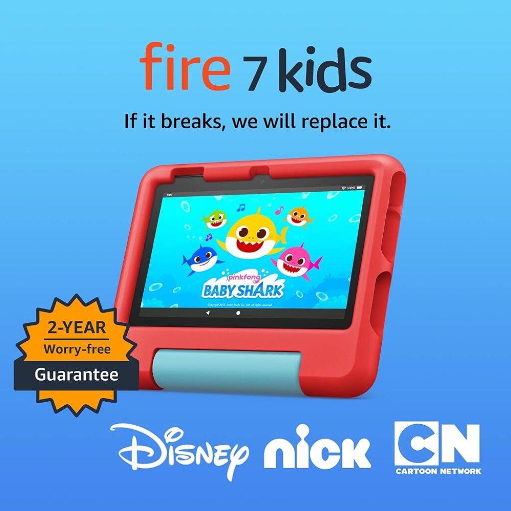 Amazon Fire 7 Kids Tablet - Red