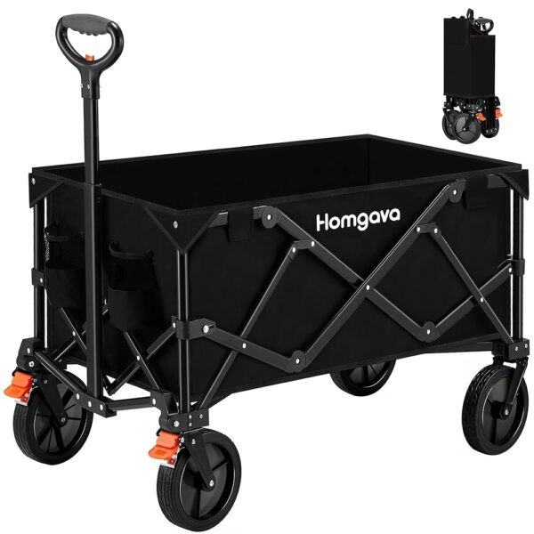 Collapsible Heavy-Duty Folding Wagon Cart