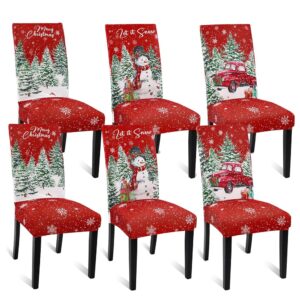 Set of 6 Christmas Chair Covers