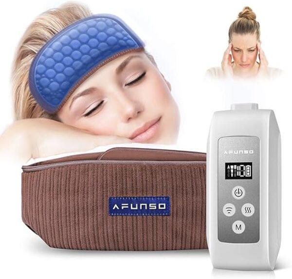 Head Scalp Massager Scalp Massage Instrument Rechargeable Massager Airbag for Head,Muscles, Leg, Electric Percussion with Portable Design for Deep Relaxation & Stress Relief Great Gift