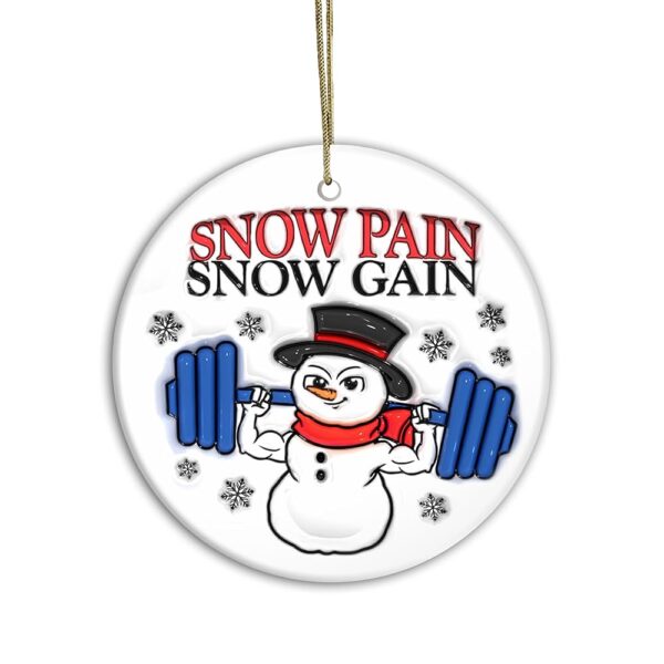 2024 Snowman Weight Lifting Ornament