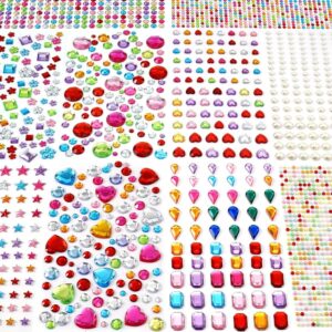 2774pcs Self-Adhesive Gem Stickers for Crafts