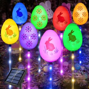 8-Pack Solar Easter Egg Stake Lights