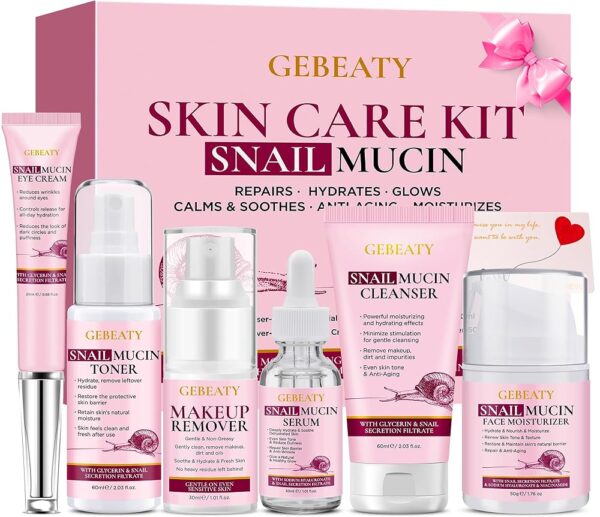 Anti-Aging Snail Mucin Skincare Gift Set