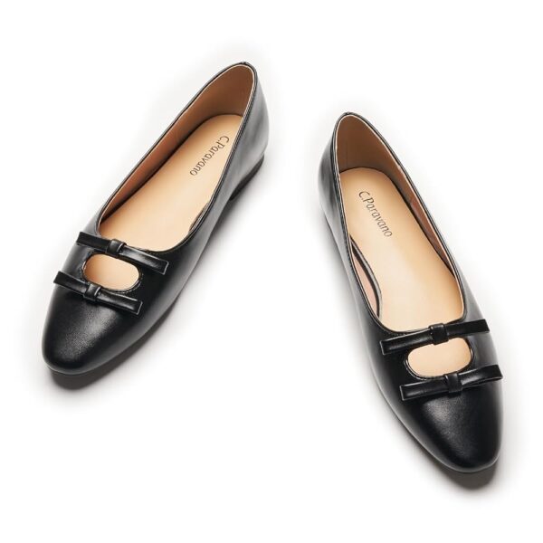 Chic Bow Knot Flats - Comfortable Dress Shoes