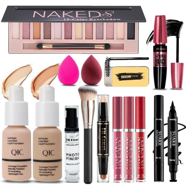 Complete Makeup Kit for Women - 12 Colors