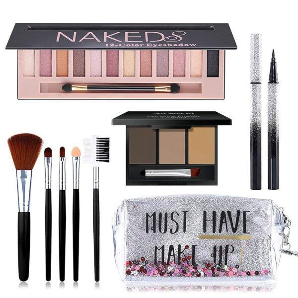 Complete Makeup Kit with Eyeshadow and Brushes