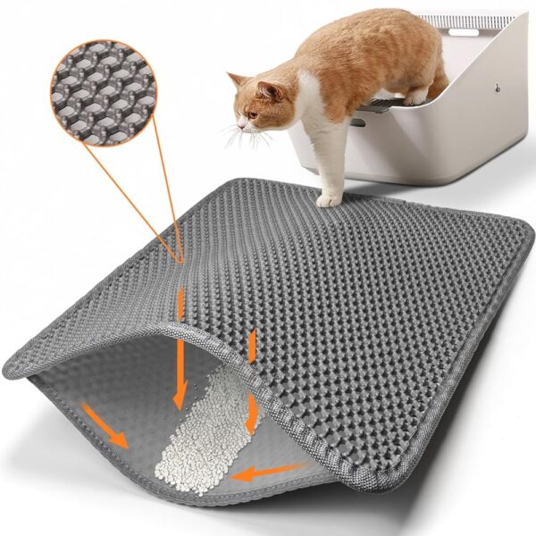 Conlun Cat Litter Mat - Honeycomb Design