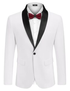 COOFANDY Slim Fit Tuxedo Jacket