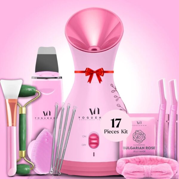 Facial Steamer Gift Set with Skin Tools