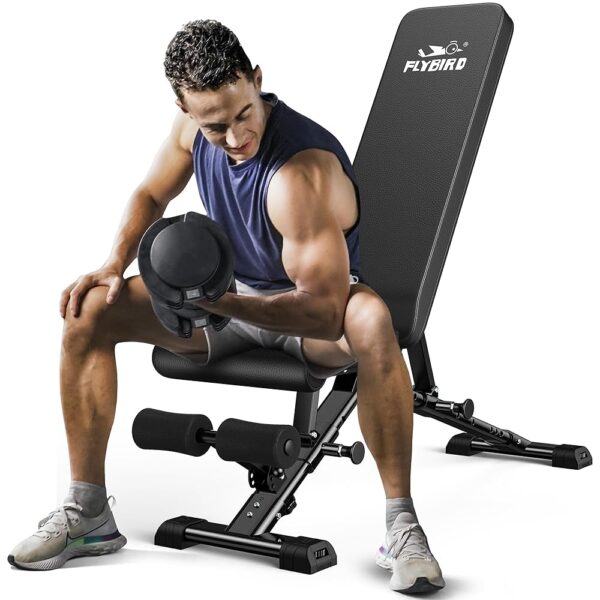 FLYBIRD Adjustable Weight Bench for Full Body