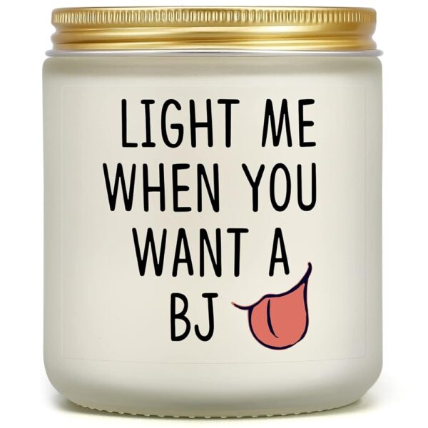 Funny Candle Gifts for Him - Light Me