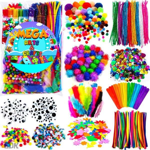 GoodyKing 1170Pcs Kids Craft Supplies Kit