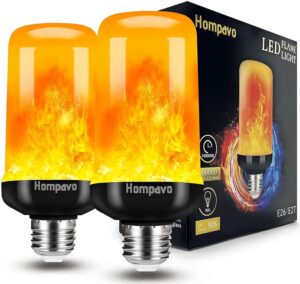 Hompavo Upgraded LED Flame Light Bulbs