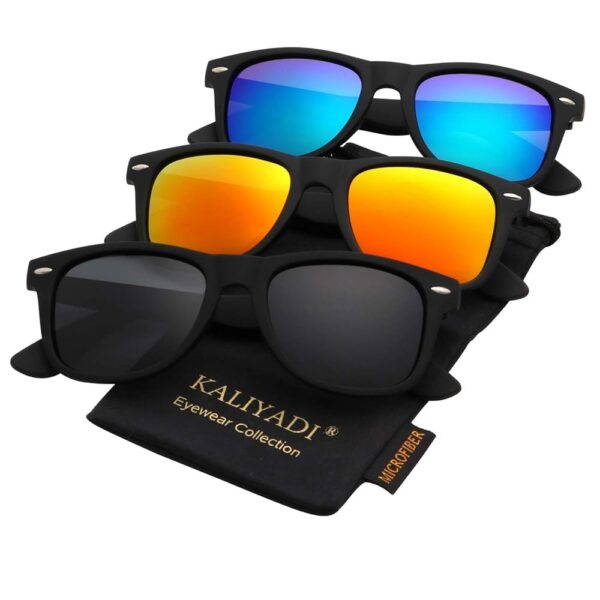 KALIYADI Matte Polarized Sunglasses (3 Pack)