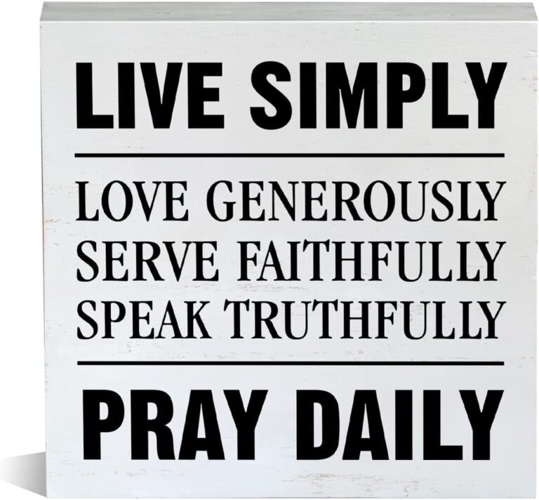 Live Simply Love Deeply Wooden Sign