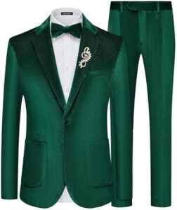 MAGE MALE Men's Slim Fit Tuxedo Suit