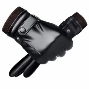 Men's Winter Touch Screen Leather Gloves