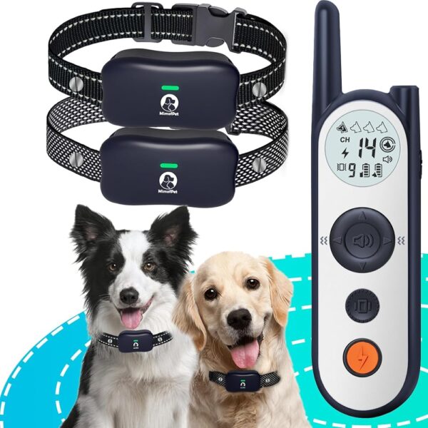 MIMOFPET Wireless Dog Fence for 2 Dogs