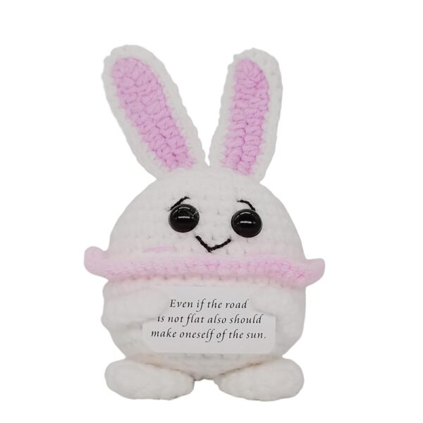 Mini Cute Knitted Bunny Card Holder