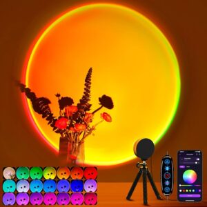 Multicolor Sunset Lamp Projector with APP Control