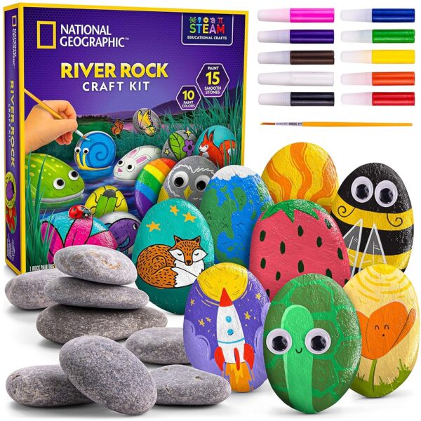 National Geographic Rock Painting Kit for Kids