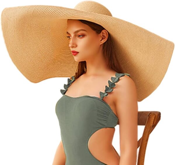 Oversized Women’s Floppy Beach Straw Hat