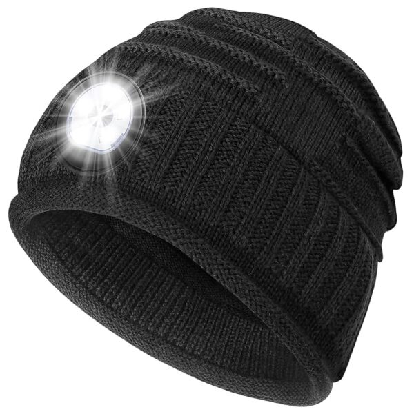 Rechargeable Beanie Hat with LED Light