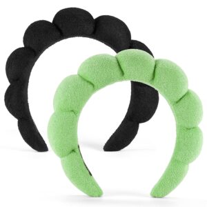 Set of 2 Plush Terry Cloth Headbands