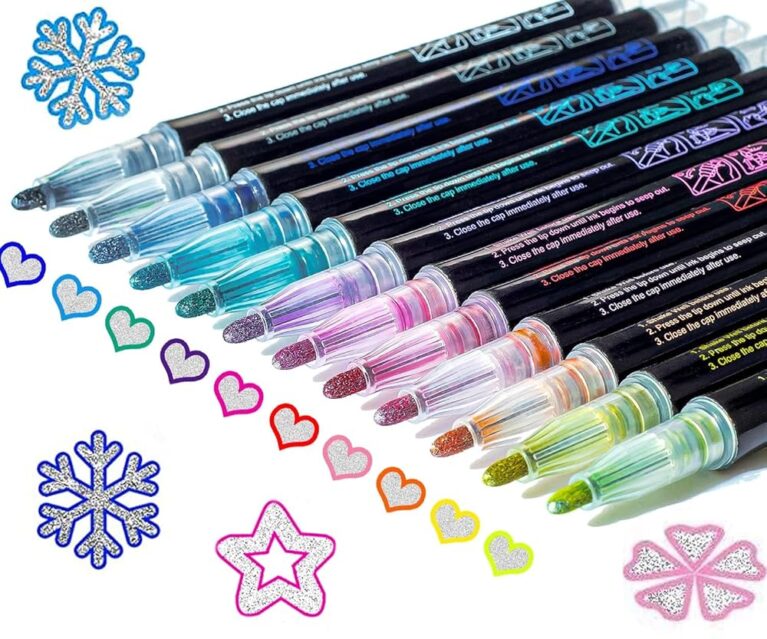 Shimmer Glitter Markers for Kids' Crafts