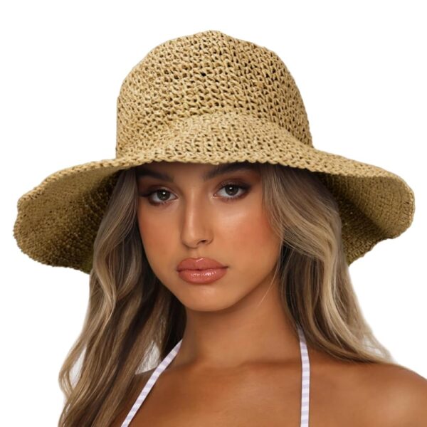 Sydbecs Women's Foldable Wide Brim Sun Hat