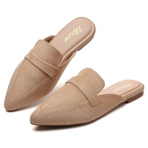 Tilocow Women's Open Back Pointed Mules