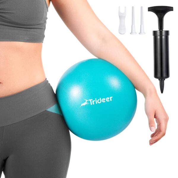 Trideer 9-Inch Pilates Ball with Pump